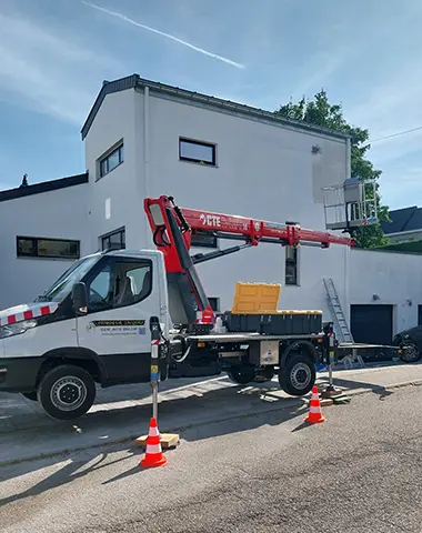 Camion de l'entreprise Jacques Stordeur